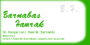 barnabas hamrak business card